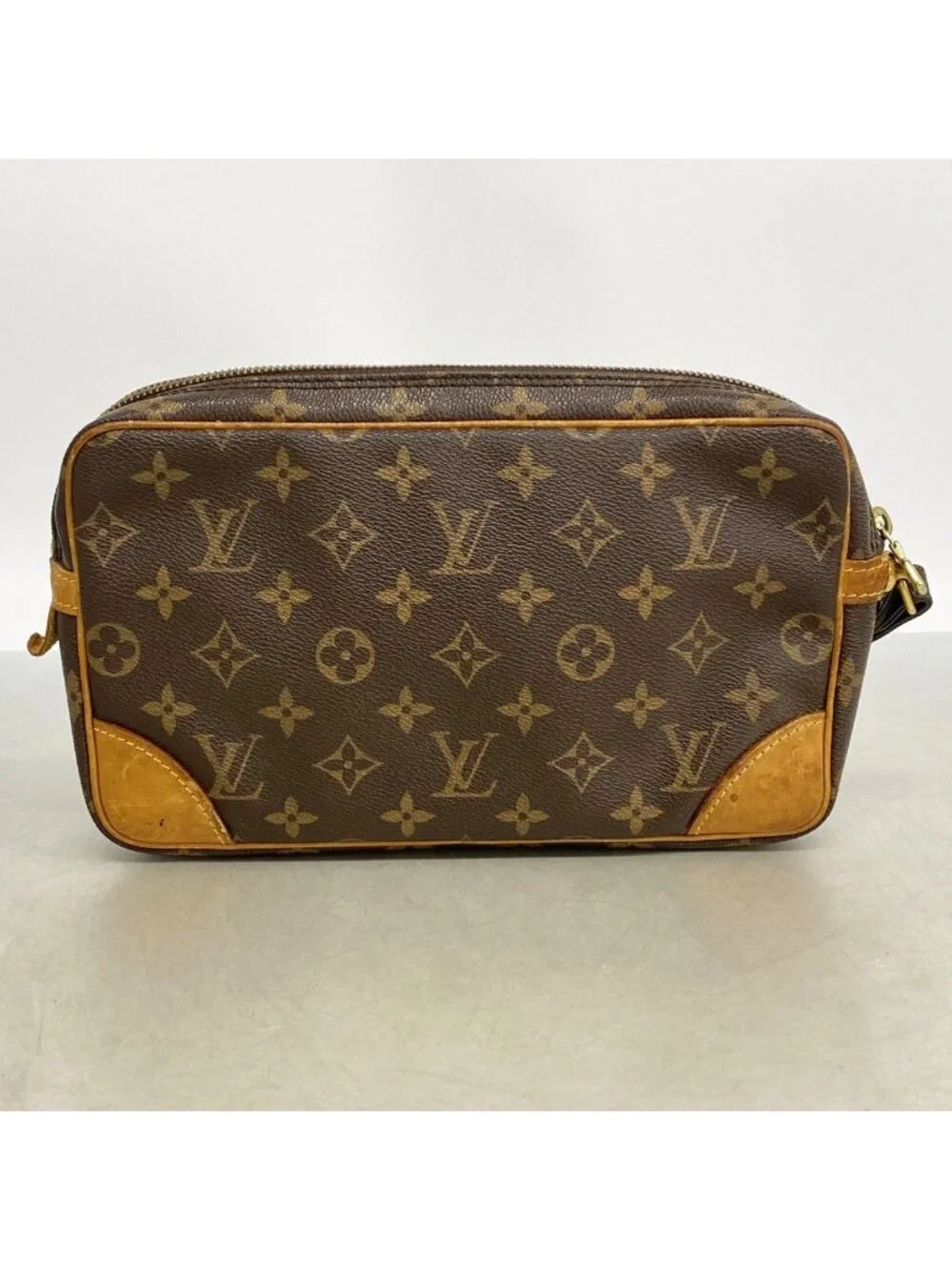 Louis Vuitton Clutch Monogram Marly Dragonne GM Brown